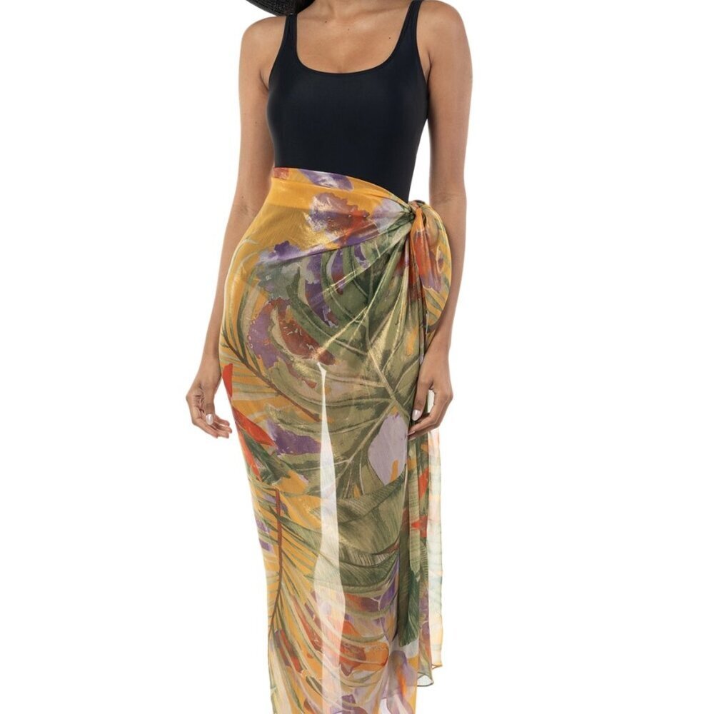 I.n.c. International Concepts Women's Jungle-Print Oversized Square Scarf - Picture 2 of 5